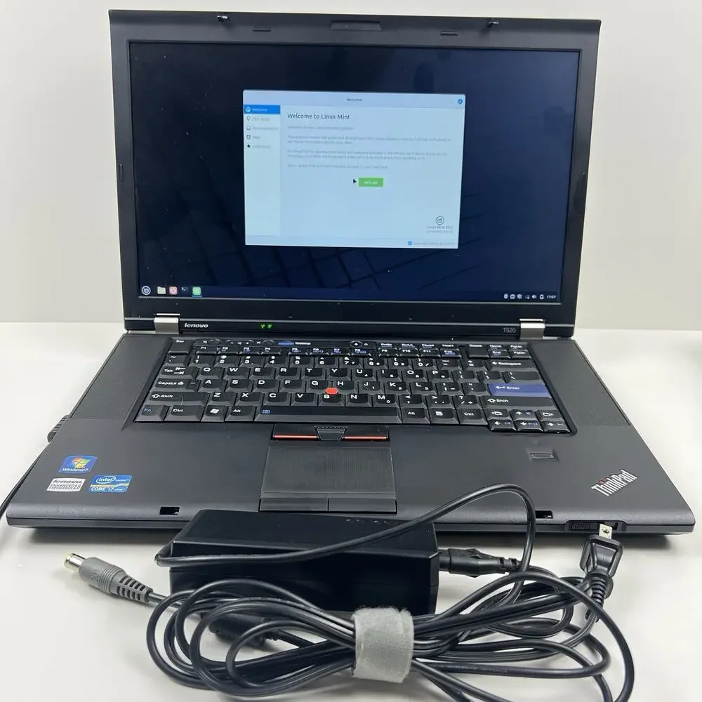 Lenovo ThinkPad T520 Intel i7-2640M 8GB 320GB HDD Linux Mint OS w/ Charger|ELP96
